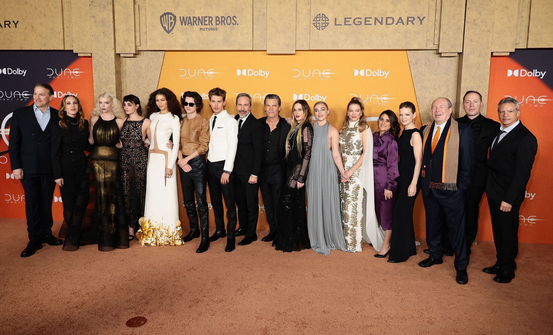 The cast of Dune: Part Two at the New York Premiere (Image via Getty)